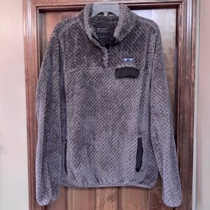 Simply Southern Fleece Pullover Soft Sherpa Sz XXL Lavender Grey